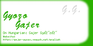 gyozo gajer business card